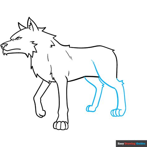 How to Draw an Anime Wolf - Easy Step by Step Tutorial