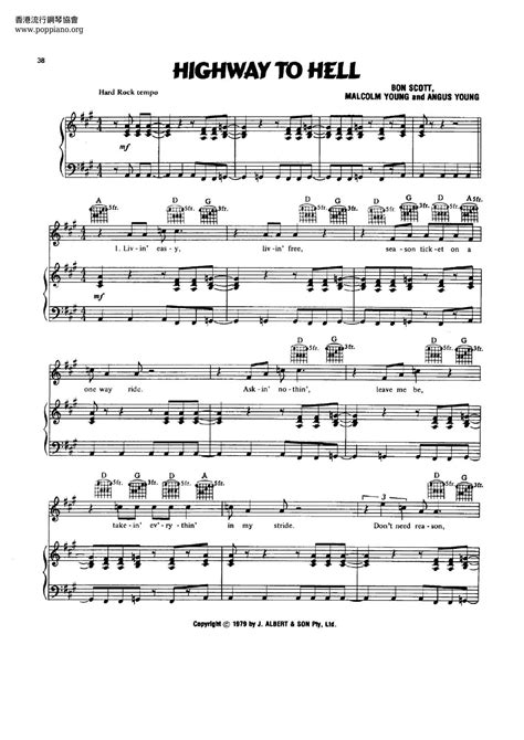 ösztön csomag dugattyú ac dc highway to hell piano sheet music Leeds ...