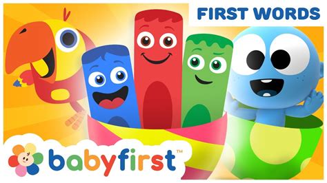 Toddler Learning Video Words w Color Crew & Larry | Baby Learning First Words & ABC | Baby First ...