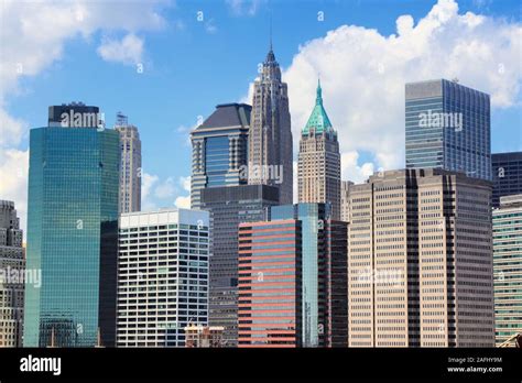 Manhattan skyline - office buildings in New York City Stock Photo - Alamy