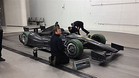 IndyCar Dallara DW12 Chassis Goes To Windshear Wind Tunnel