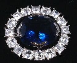 Vintage Hope Diamond Replica Pin Brooch Smithsonian Institution in Velvet Box