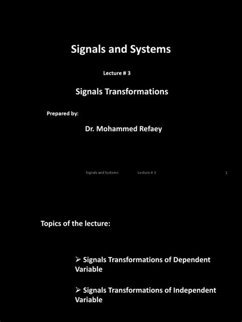 Signals and Systems | PDF | Signal (Electrical Engineering) | Mathematical Analysis