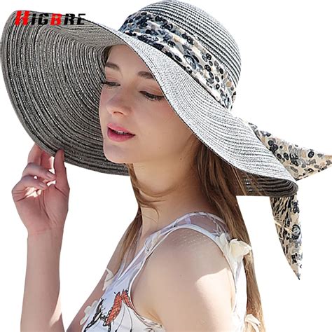 New Casual Fold Ladies Sun Hats UV Protection Straw Cap Sun Hat For ...