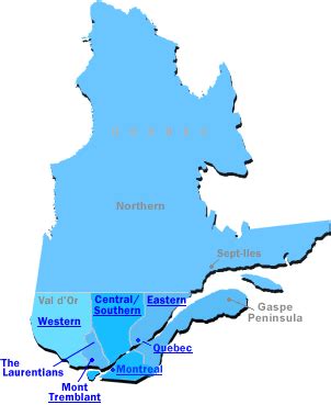 Map of the Province of Quebec