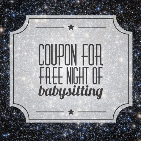 Babysitting Coupon - FREE DOWNLOAD - Printable Templates Lab