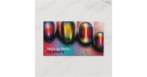 Nail Artist Business Card | Zazzle