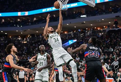 Detroit Pistons dominated by Giannis in 116-91 loss to Bucks