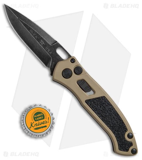 Buck Impact Automatic Knife Coyote Tan (3.125" Black SW) 0898BRS - Blade HQ