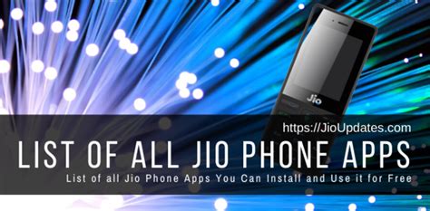 List of all Jio Phone Apps You Can Install and Use it for Free