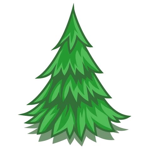 Premium Vector | Pine tree symbol cartoon