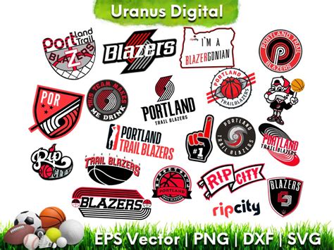 Portland Trail Blazers SVG Cricut Basketball NBA Blazer Logo Vector