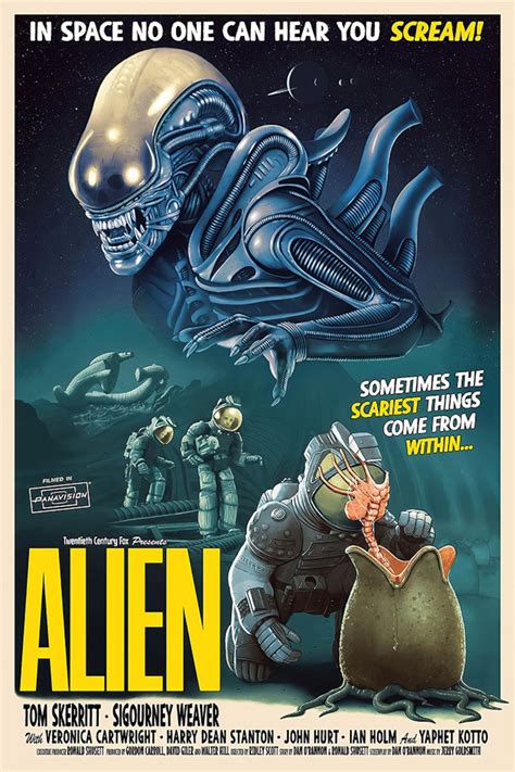 Alien 1971 Vintage Movie Poster Art Print Wall Decor | Etsy