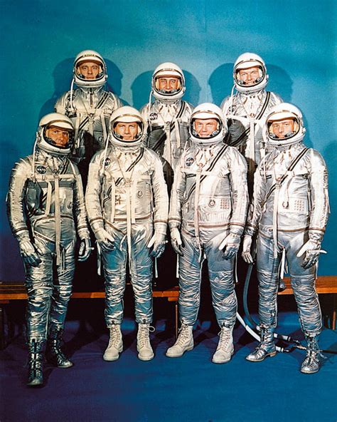 April 9, 1956 NASA unveiled America's first seven astronauts who would ...