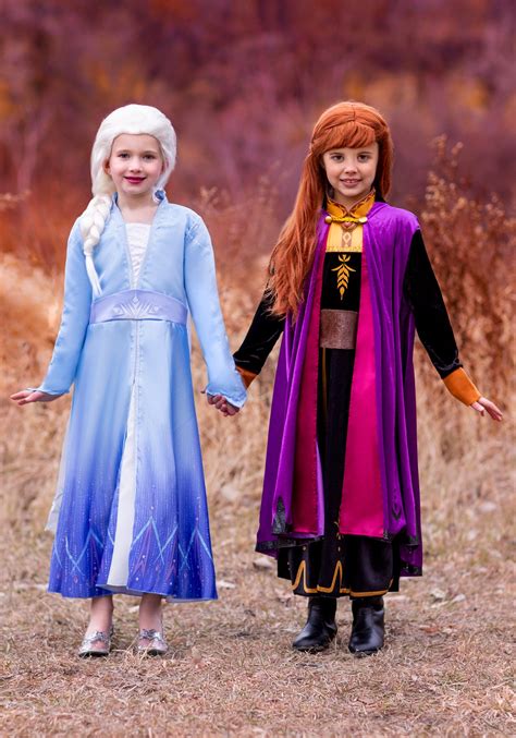 Frozen 2 Anna Girls Deluxe Costume | Princess Costumes for Girls