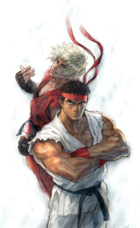 Ryu vs Ken | Street Fighter | Personagens street fighter, Lutador de rua, Street fighter