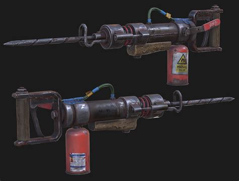 ArtStation - Pneumatic JackHammer - Rust