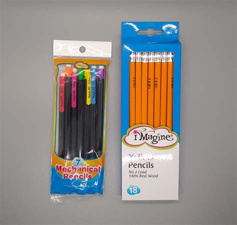 iMagine Pencils: Wood Pencils + Yellow Mechanical Pencils (Dollar ...