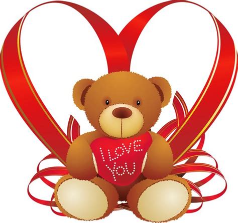 teddy bear with heart clipart - Clip Art Library