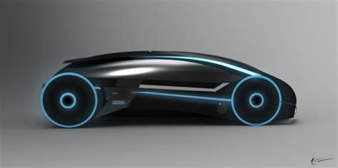 Designer Spawns Electric Tron Car Concept - autoevolution