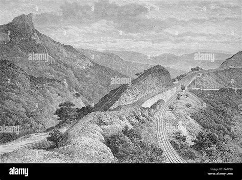 1 'The Bhor Ghat, Gradient of the Railway Near Khandala, India', wood ...