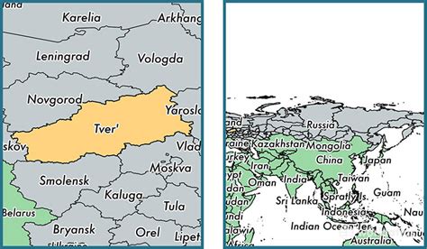 Tver Oblast administrative region, Russia / Map of Tver Oblast, RU / Where is Tver Oblast ...