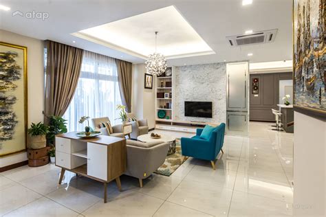 Classic Contemporary Family Room Living Room bungalow design ideas & photos Malaysia | Atap.co