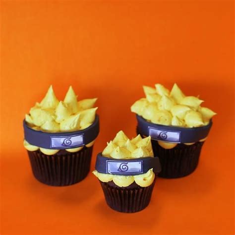 Everyone gets one of these adorable Naruto cupcakes today at the Naruto birthday party before ...