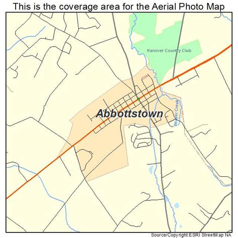 Aerial Photography Map of Abbottstown, PA Pennsylvania