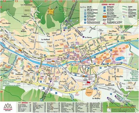 Chamonix Town Map! | Town map, Tourist map, Chamonix