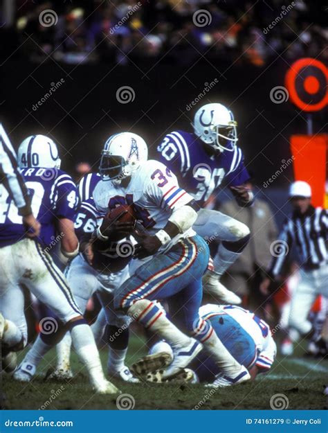 Houston Oilers RB Earl Campbell Editorial Stock Image - Image of game ...