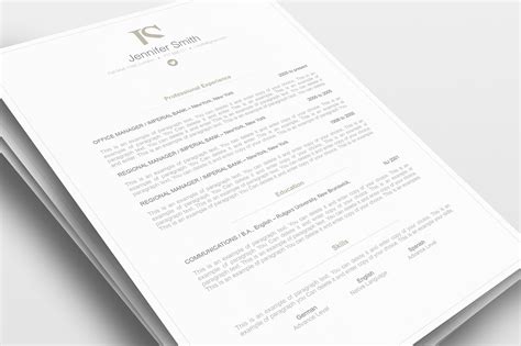 Resume Template Elegant 110850, MS Word, Pages, Brown | Resumeway