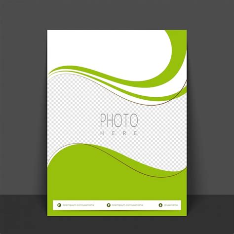 Free Vector | Green and white colors Flyer, Template or Banner design ...