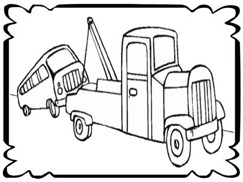 Tow Trucks Coloring Pages - Coloring Home