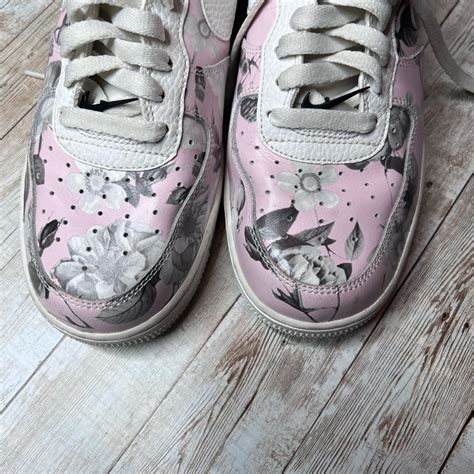 Nike Air Force 1 Pink Floral Sneakers - Gem