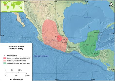 The Toltecs - World in maps