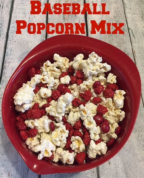 Baseball Popcorn Mix - Sippy Cup Mom