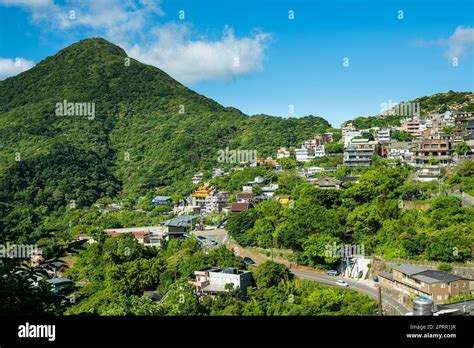 Taiwan Jiufen village on the mountain Stock Photo - Alamy