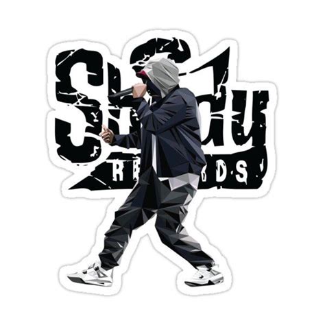 "eminem slim shady music rap" Sticker for Sale by itsrinabd | Eminem slim shady, Eminem, Eminem ...