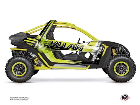 Segway Villain UTV Boggy Graphic Kit Neon Green | Kutvek