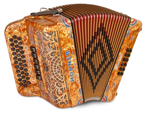 15-A8300, HOHNER ANACLETO 'REY DEL NORTE TTS', 3-ROW/TWO-TONE, BUTTON DIATONIC ACCORDION, (MM+MM ...