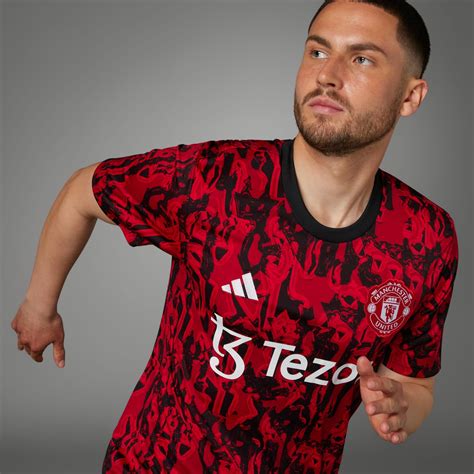 Manchester United 2023-24 Pre-Match Jersey - Mufc Red / Black ...