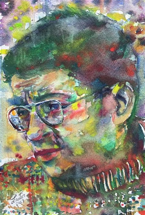 GUY DEBORD watercolor portrait .1 Painting by Fabrizio Cassetta - Fine ...