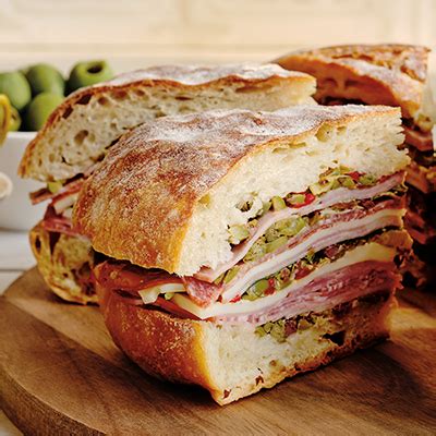 Beer Bread Muffaletta - Dinner Recipe | BCLIQUOR