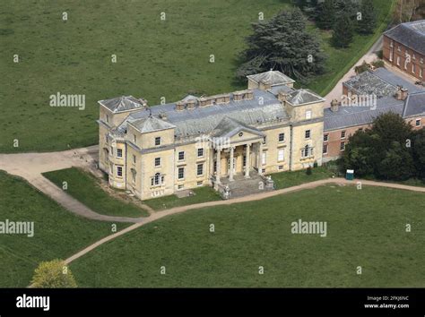 Aerial view of Croome Court in Worcestershire Stock Photo - Alamy