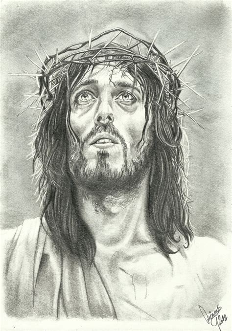 Pencil Sketch Of Jesus Face at PaintingValley.com | Explore collection ...