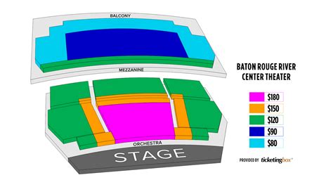 Baton Rouge Baton Rouge River Center Theater Seating Chart