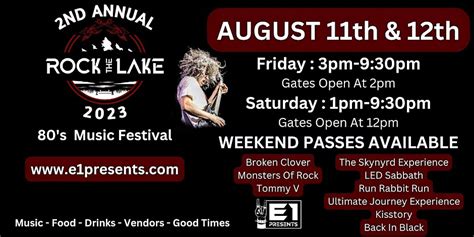 Rock The Lake 2023 - Wood Festival Commons Lake George NY