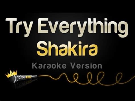 Shakira - Try Everything (Karaoke Version) - YouTube