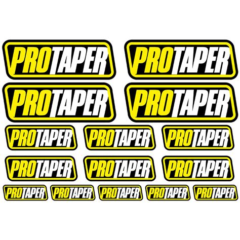 Pro Taper Decal Sheet Sticker Graphic Set Logo Adhesive Aufkleber 15 ...